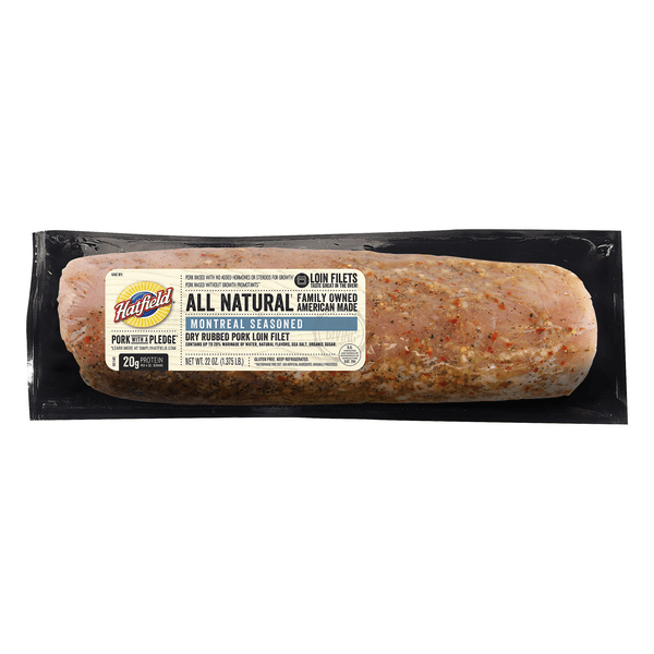 Hatfield Pork Loin Filet Dry Rub Seasoned Montreal Style