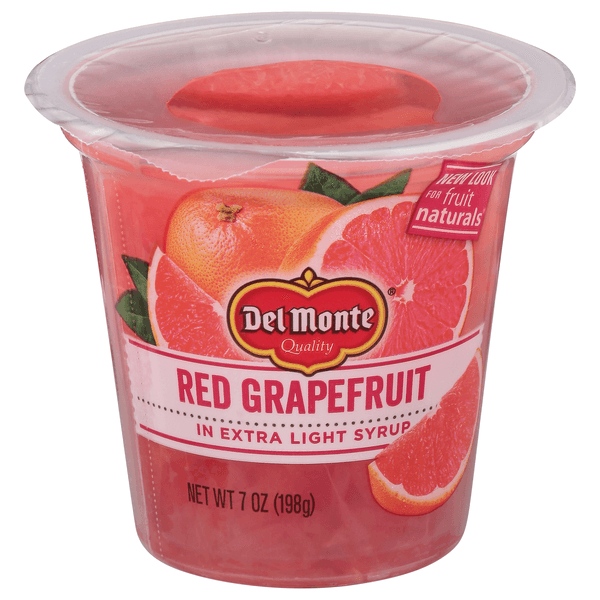 Del Monte Fruit Naturals Fruit Snack Red Grapefruit In Extra Light Syrup