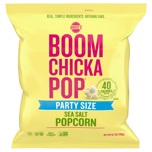 Angie'S Boomchickapop Popcorn Sea Salt Party Size