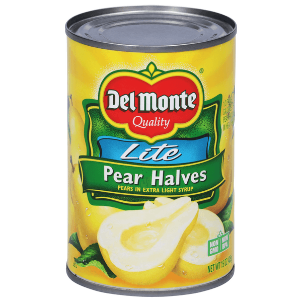 Del Monte Pears Halves In Light Syrup