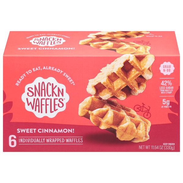 Snackn Waffles Waffles, Sweet Cinnamon, Grab N-Go