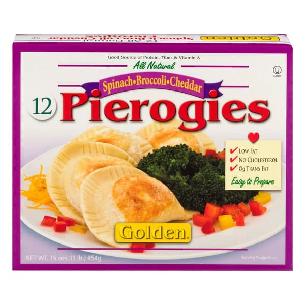 Golden Pierogies Spinach Broccoli & Cheddar
