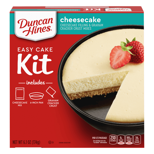 Duncan Hines Easy Cake Kit Cheesecake & Graham Cracker Crust Mixes