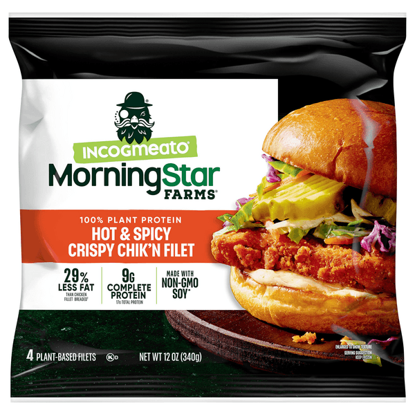 Morningstar Farms  Incogmeato Hot &#38; Spicy Crispy Chik&#39;N Filet