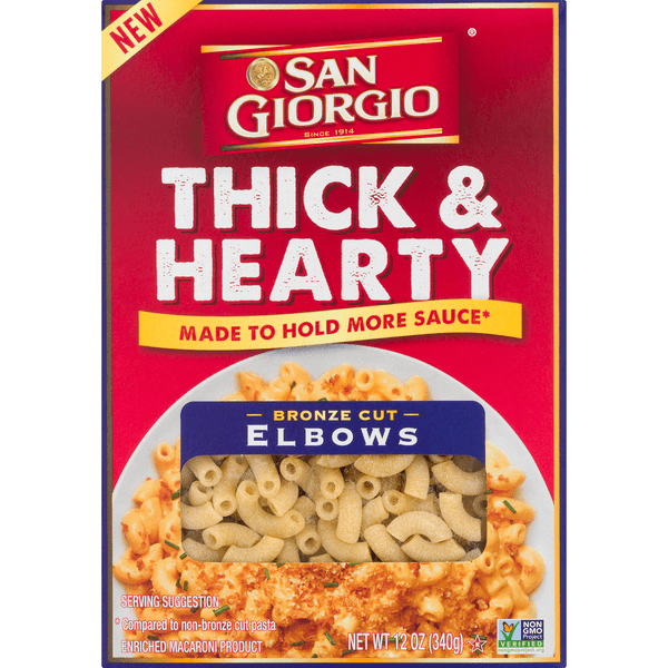 San Giorgio Pasta Thick & Hearty Bronze Cut Elbows