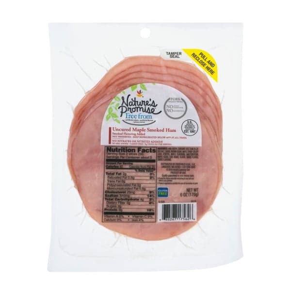 Nature'S Promise Ham Uncured Maple Smoked (Pre-Sliced