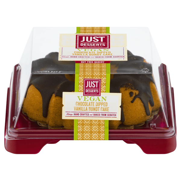 Just Desserts Mini Bundt Cake Chocolate Dipped Vegan