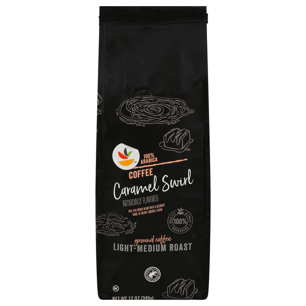 Stop & Shop Caramel Swirl Flavored Light-Medium Roast Ground Coffee