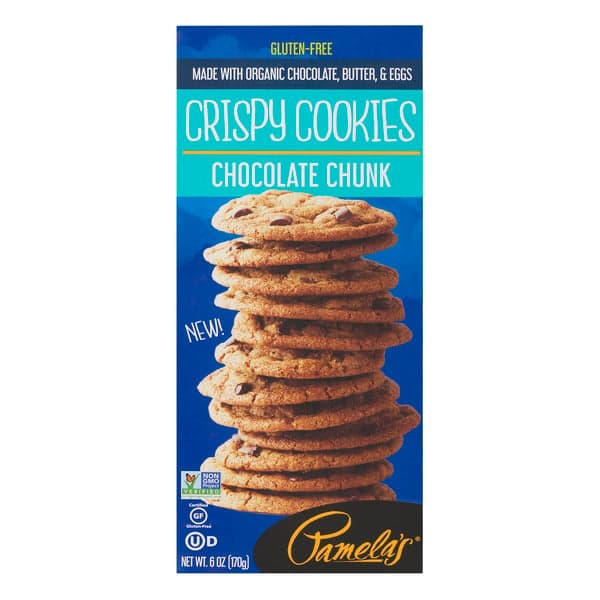 Pamela'S Crispy Cookies Chocolate Chunk Gluten Free