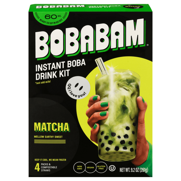 Boba Bam Instant Drink Packs Matcha