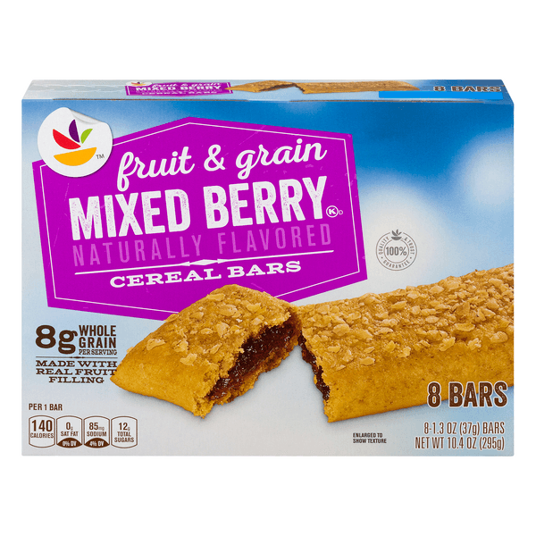 Stop & Shop Fruit & Grain Cereal Bars Mixed Berry