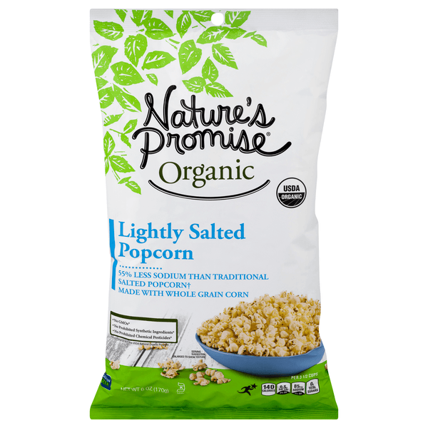 Nature'S Promise Organic Popcorn Lightly Salted