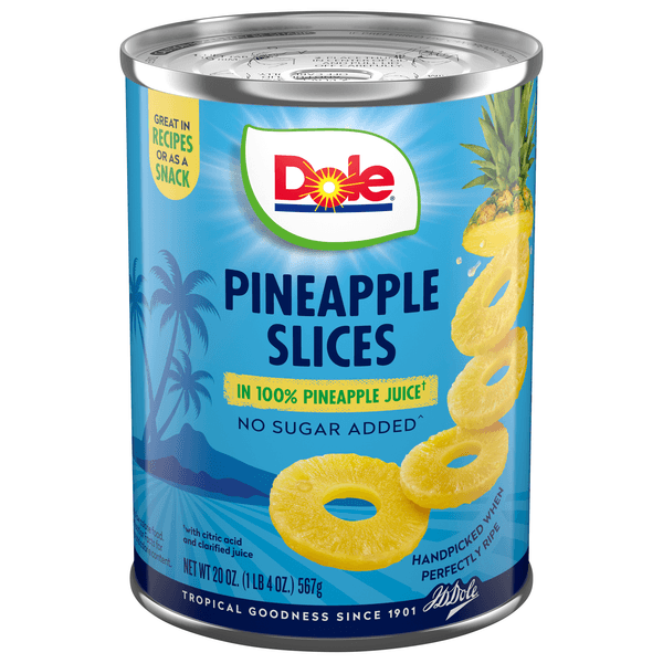 Dole Pineapple Slices In 100% Pineapple Juice