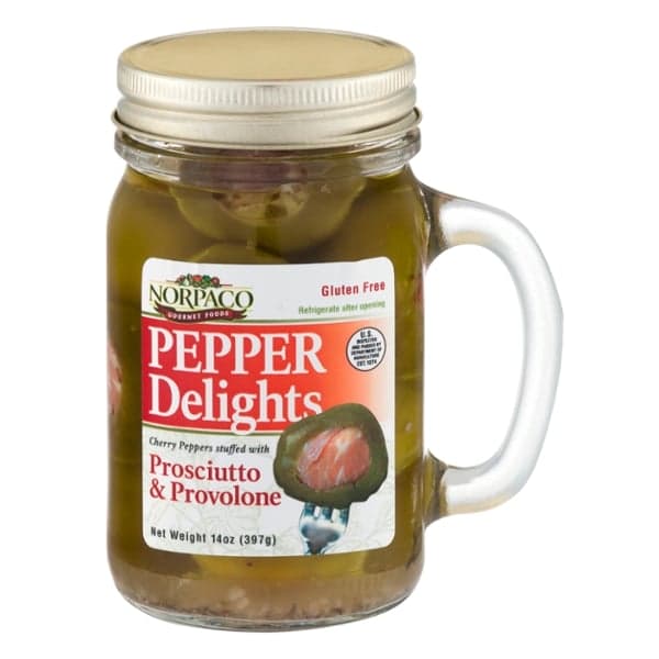 Norpaco Pepper Delights Cherry Peppers With Prosciutto & Provolone Cheese