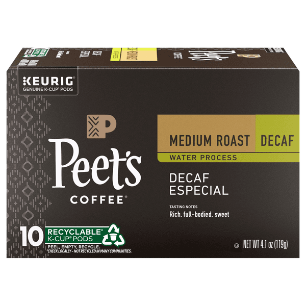 Peet'S Coffee Decaf Especial Medium Roast Coffee K Cup
