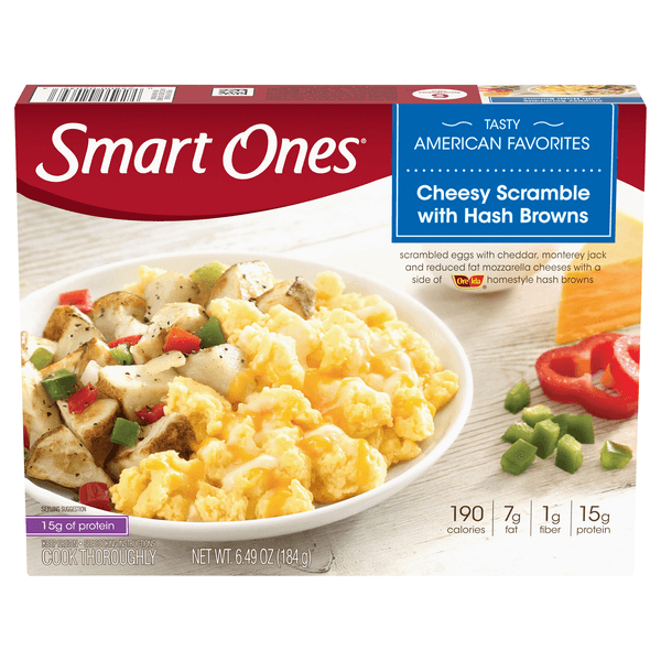 Smart Ones Cheesy Scramble With Hash Browns  Meal