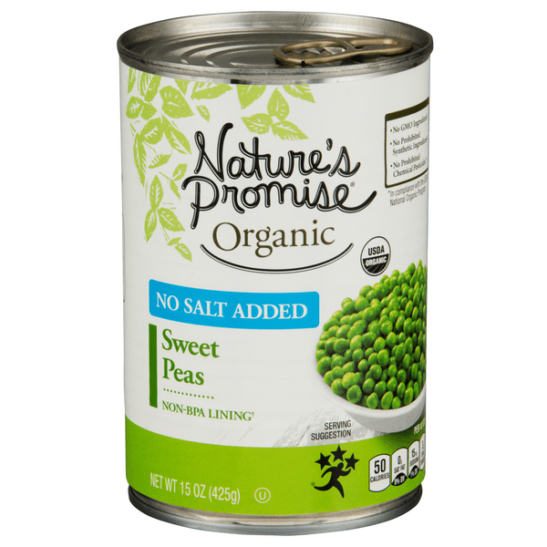 Nature'S Promise Organic Peas No Salt Added