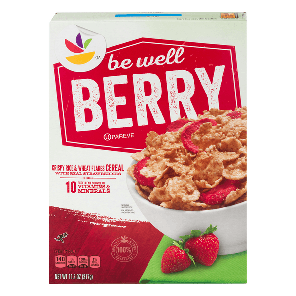 Stop & Shop Be Well Cereal Berry With Strawberries