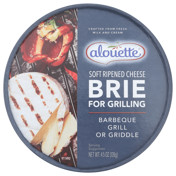 Alouette Brie Soft Ripened Cheese For Grilling