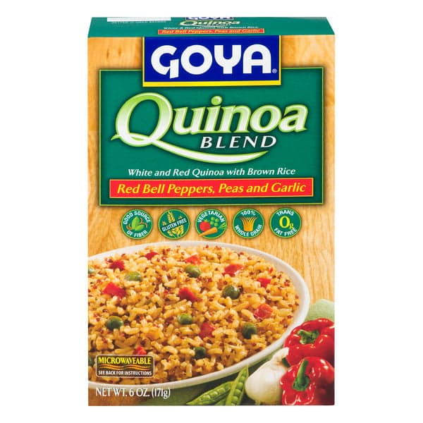Goya Blend Quinoa Red Bell Peppers Peas And Garlic