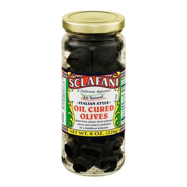 Sclafani Oil Cured Olives Italian Style