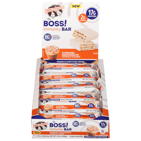 Lenny & Larry'S The Boss! Immunity Bar Caramel Macchiato