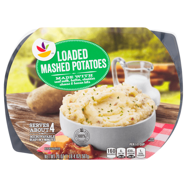 Stop & Shop Mashed Potatoes Loaded With Cheddar Cheese, Bacon & Chives