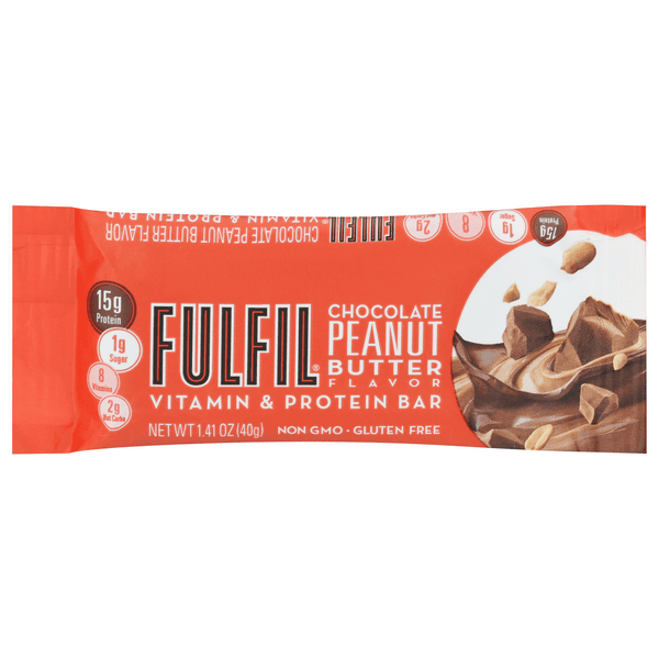 Fulfil Chocolate Vitamin & Protein Bar Peanut Butter Flavor