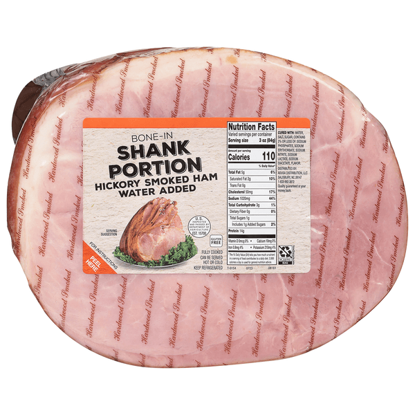 Our Brand Fully Cooked Bone-In Hickory Smoked Shank Portion Ham