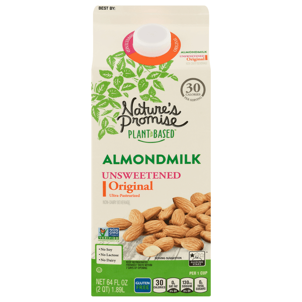 Nature'S Promise Plant-Based Original Almondmilk Unsweetened