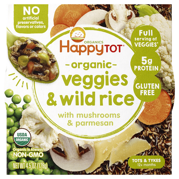 Happy Tot Organics Veggies & Wild Rice Bowl