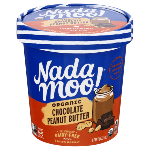 Nadamoo!  Dessert Organic Chocolate Peanut Butter