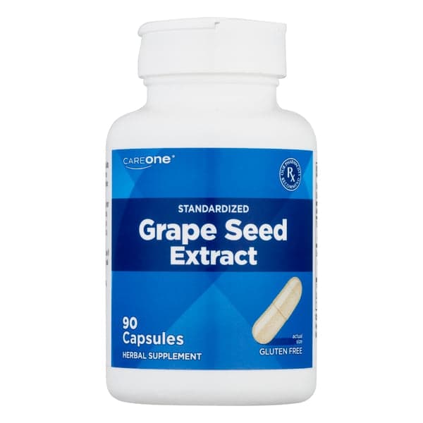 Careone Grape Seed Extract Standardized Capsules Gluten Free