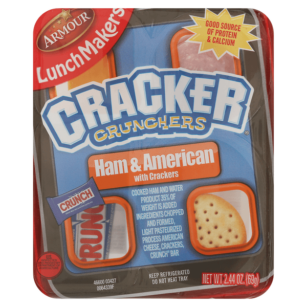 Armour Lunchmakers Ham And Cheese Portable Meal Kit With Crunch Bar
