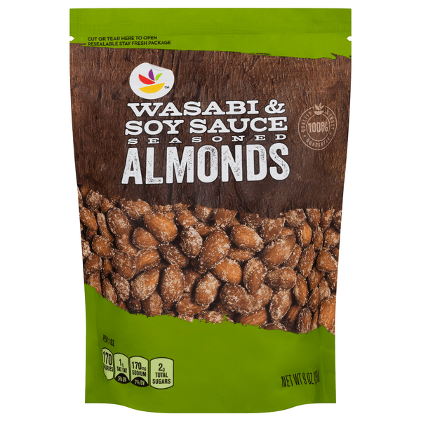 Stop & Shop Almonds Wasabi & Soy Sauce
