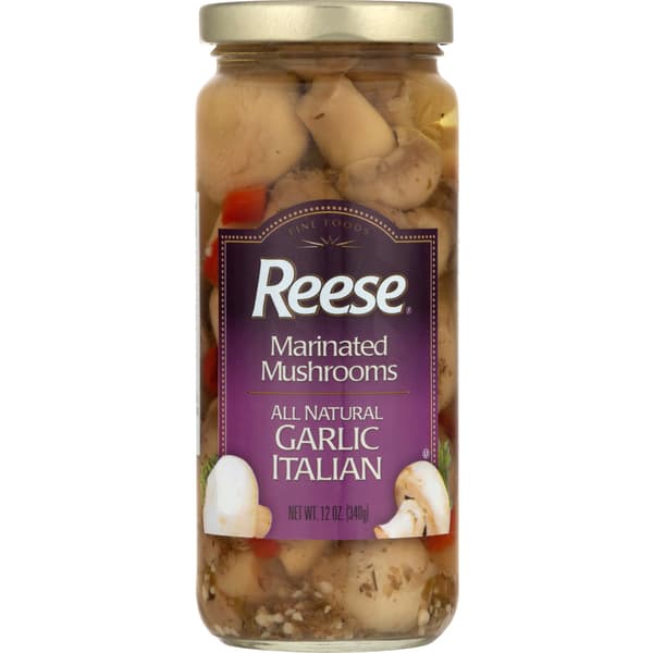 Reese Marinated Mushrooms Garlic Italian
