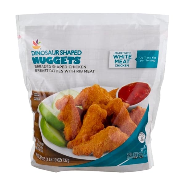 Our Brand Dinosaur Shaped Breaded Chicken Breast Nuggets