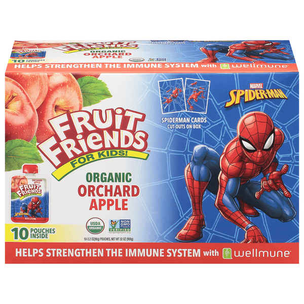 Fruit Friends For Kids! Spiderman Orchard Applesauce