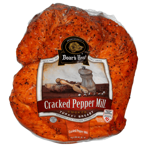 Boar'S Head Deli Turkey Breast Cracked Pepper Mill Smoked (Shaved