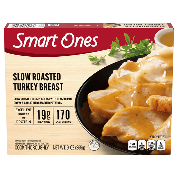 Smart Ones Slow Roasted Turkey Breast With Gravy & Mashed Potatoes  Meal