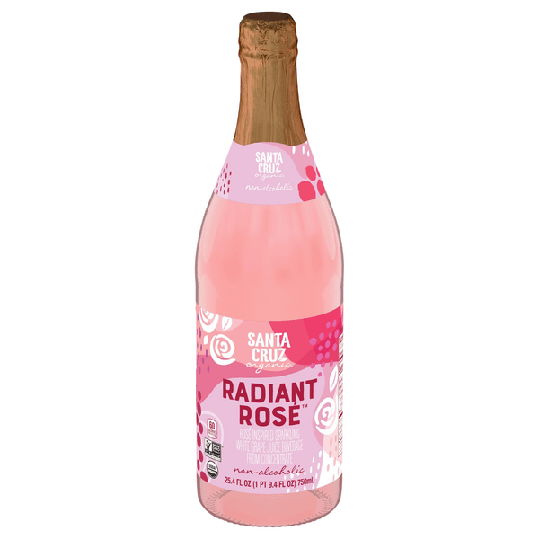 Santa Cruz Organic Radiant Ros Sparkling Mocktail Non Alcoholic Juice Beverage