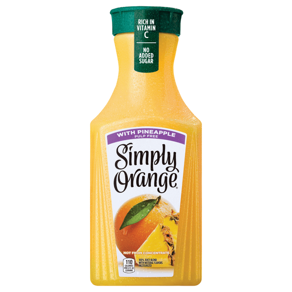 Simply Orange Juice With Pineapple Pulp Free