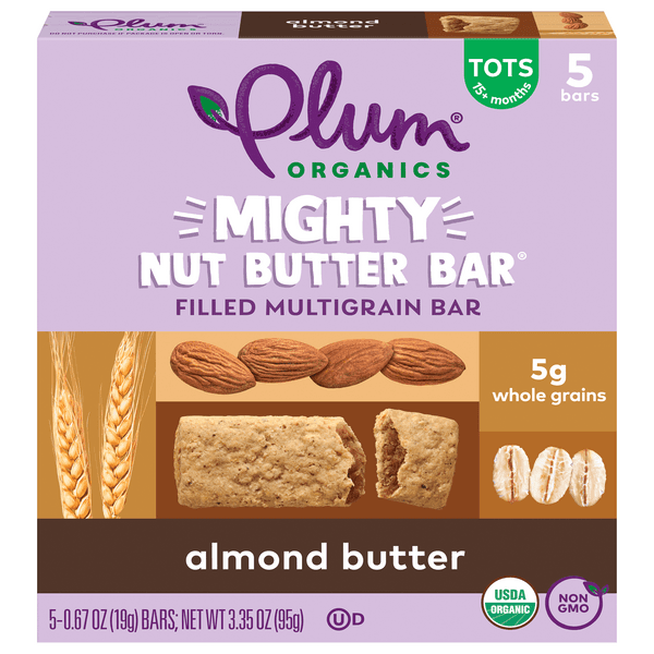Plum Organics Almond Butter Mighty Nut Butter Multigrain Bar