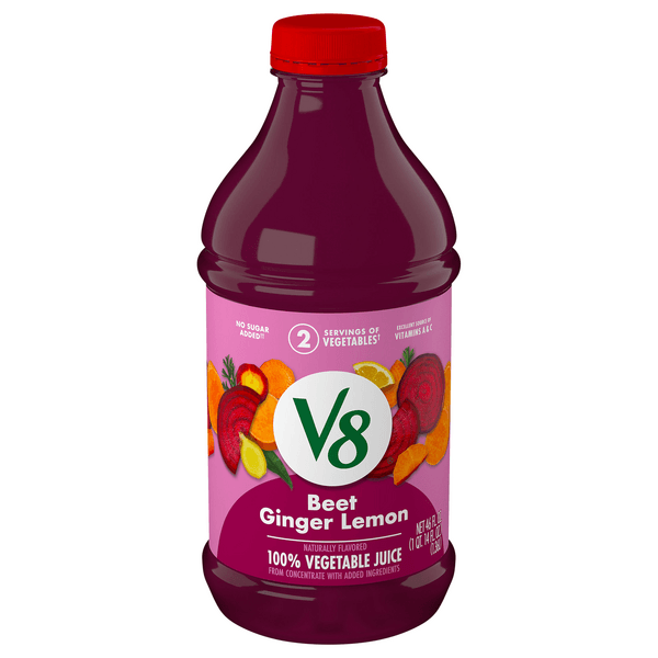 V8 100% Beet Ginger Lemon Vegetable Juice