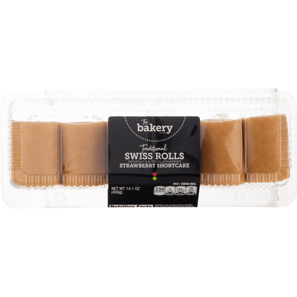 Stop & Shop The Bakery Traditional Strawberry Shortcake Swiss Rolls
