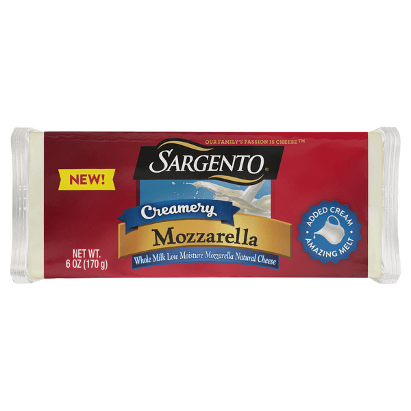 Sargento Creamery Mozzarella Cheese Natural
