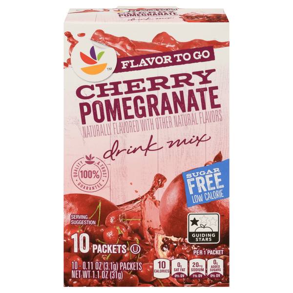 Stop & Shop Flavor To Go Drink Mix Cherry Pomegranate Sugar Free