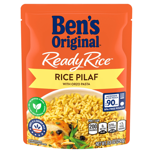 Ben's Original Ready Rice Easy Dinner Side Flavored Rice Pilaf Pouch