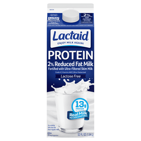 Lactaid Protein 2% Reduced Fat Milk