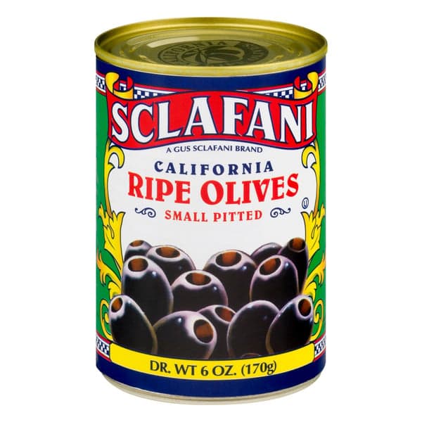 Sclafani Black Olives Small Pitted